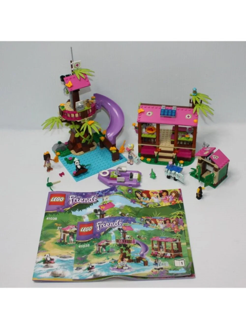 Lego Friends Jungle Rescue Base Complete Set 41038 with Instructions but NO Box